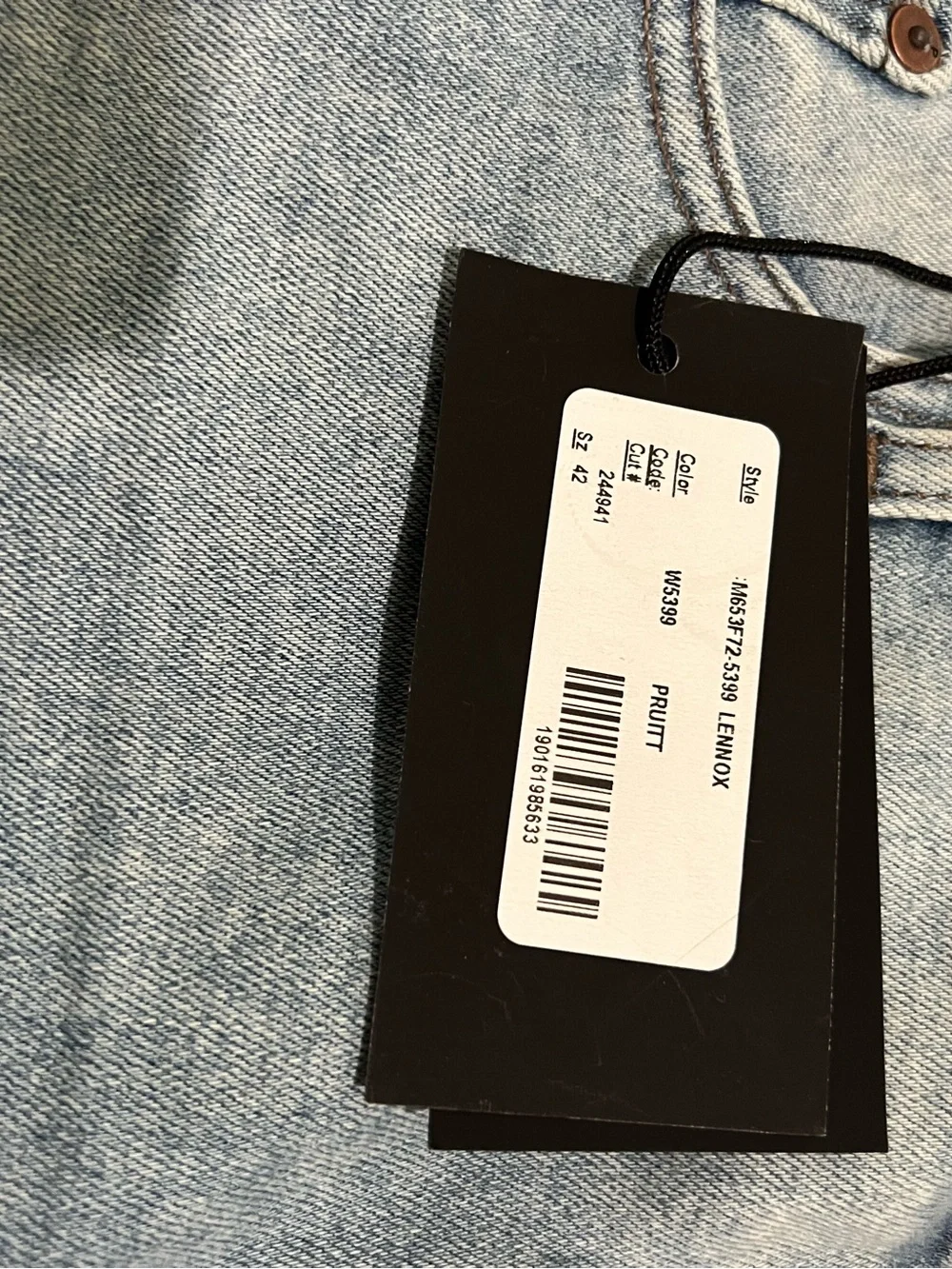 Men's Paige Lennox Slim Jeans Size 42